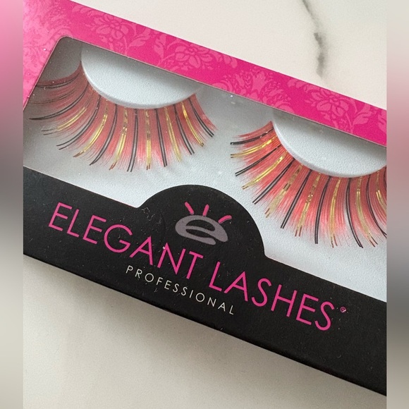 NIB Elegant Lashes colorful lashes pink tinsel - Picture 3 of 5